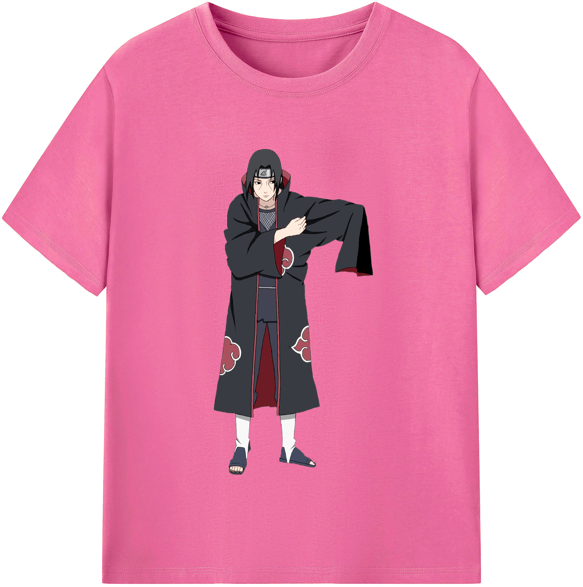 （画像用） NARUTO -ナルト- うちは イタチ Uchiha Itachi レディースカジュアルプリントTシャツ（綿100％）